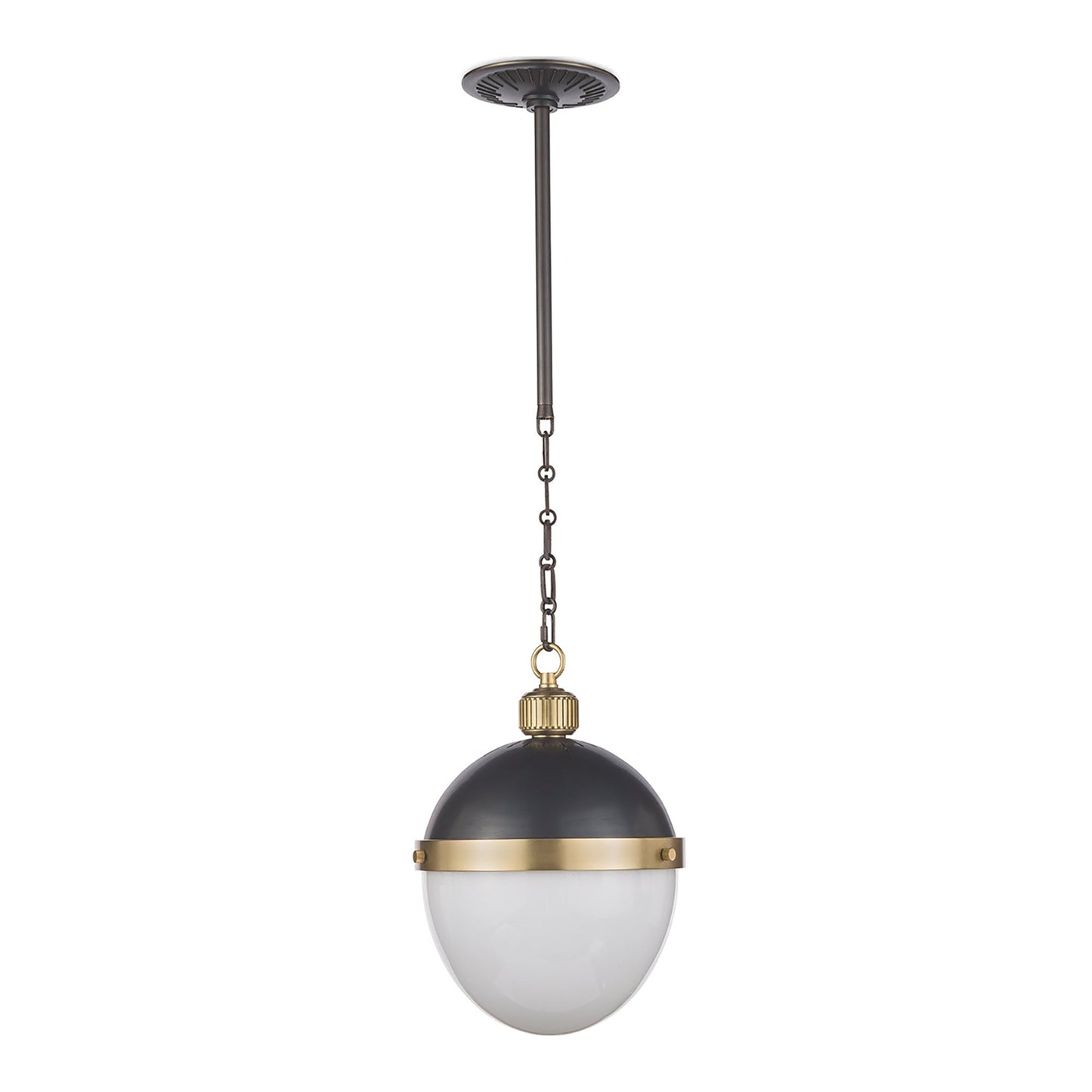 Otis Pendant Light in Blackened Brass (Medium).