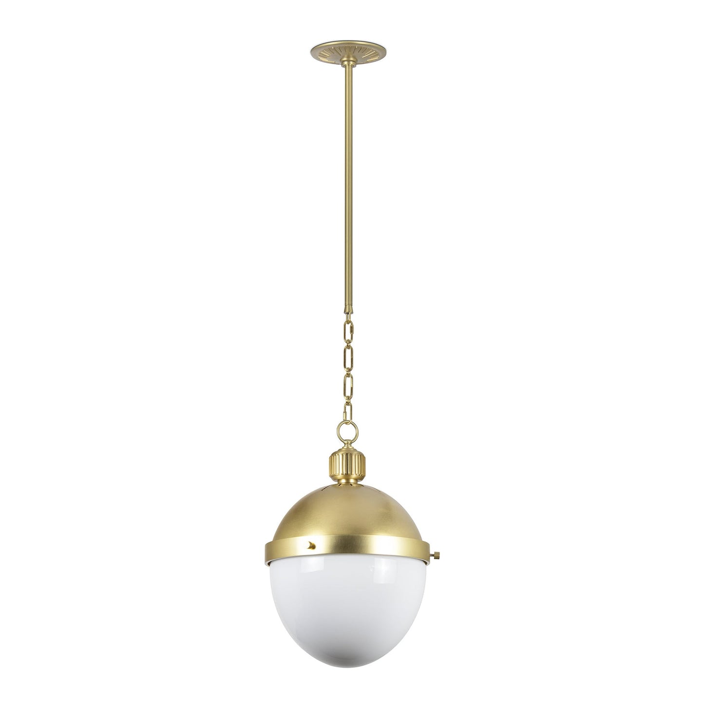 Otis Pendant Light in Natural Brass (Medium).