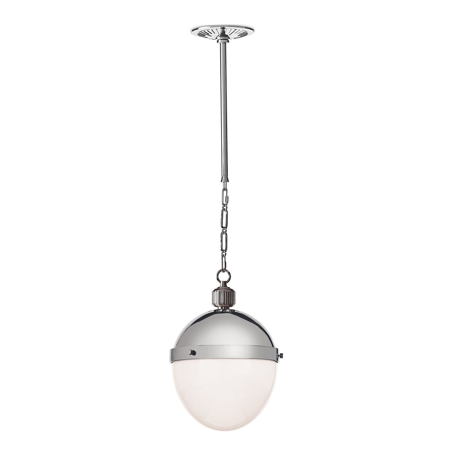Otis Pendant Light in Polished Nickel (Medium).