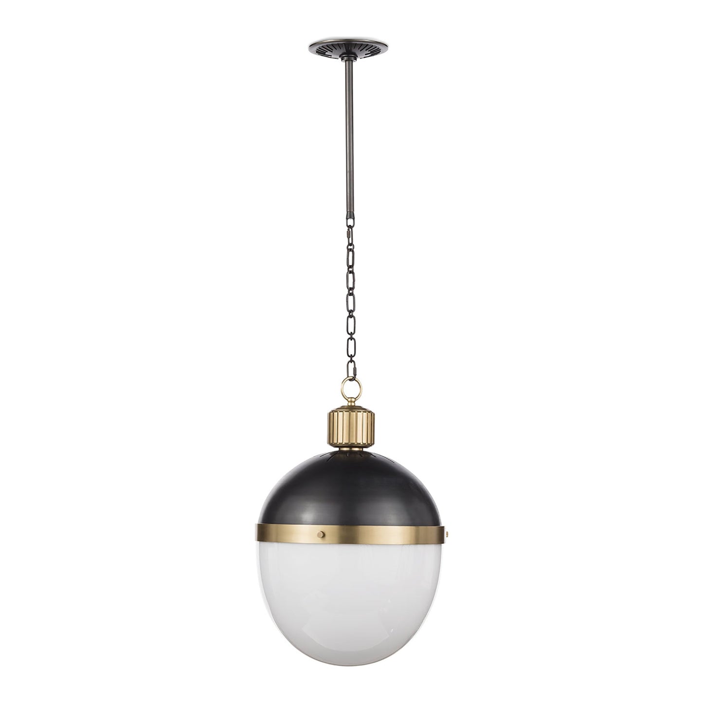 Otis Pendant Light in Blackened Brass (Large).