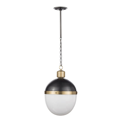 Otis Pendant Light in Blackened Brass (Large).