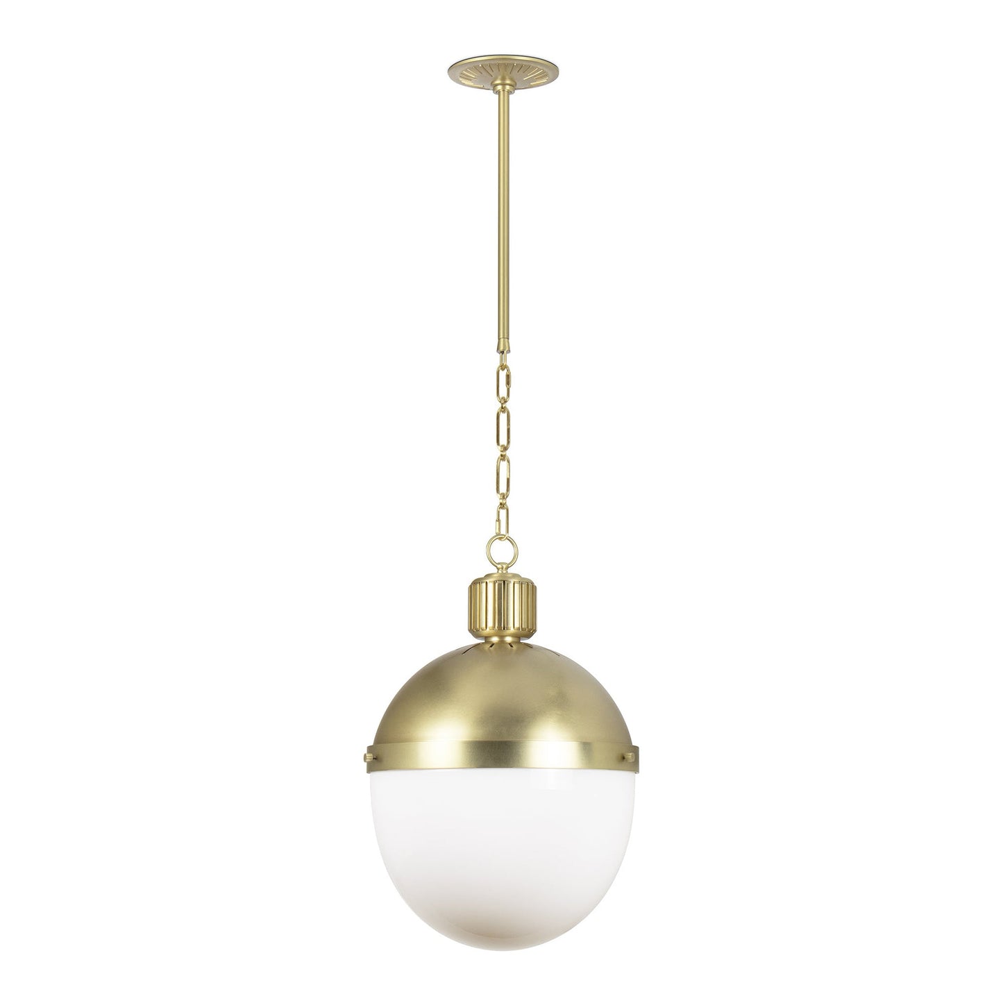 Otis Pendant Light in Natural Brass (Large).