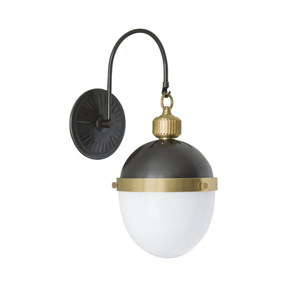 Otis Wall Light in Blackened Brass.