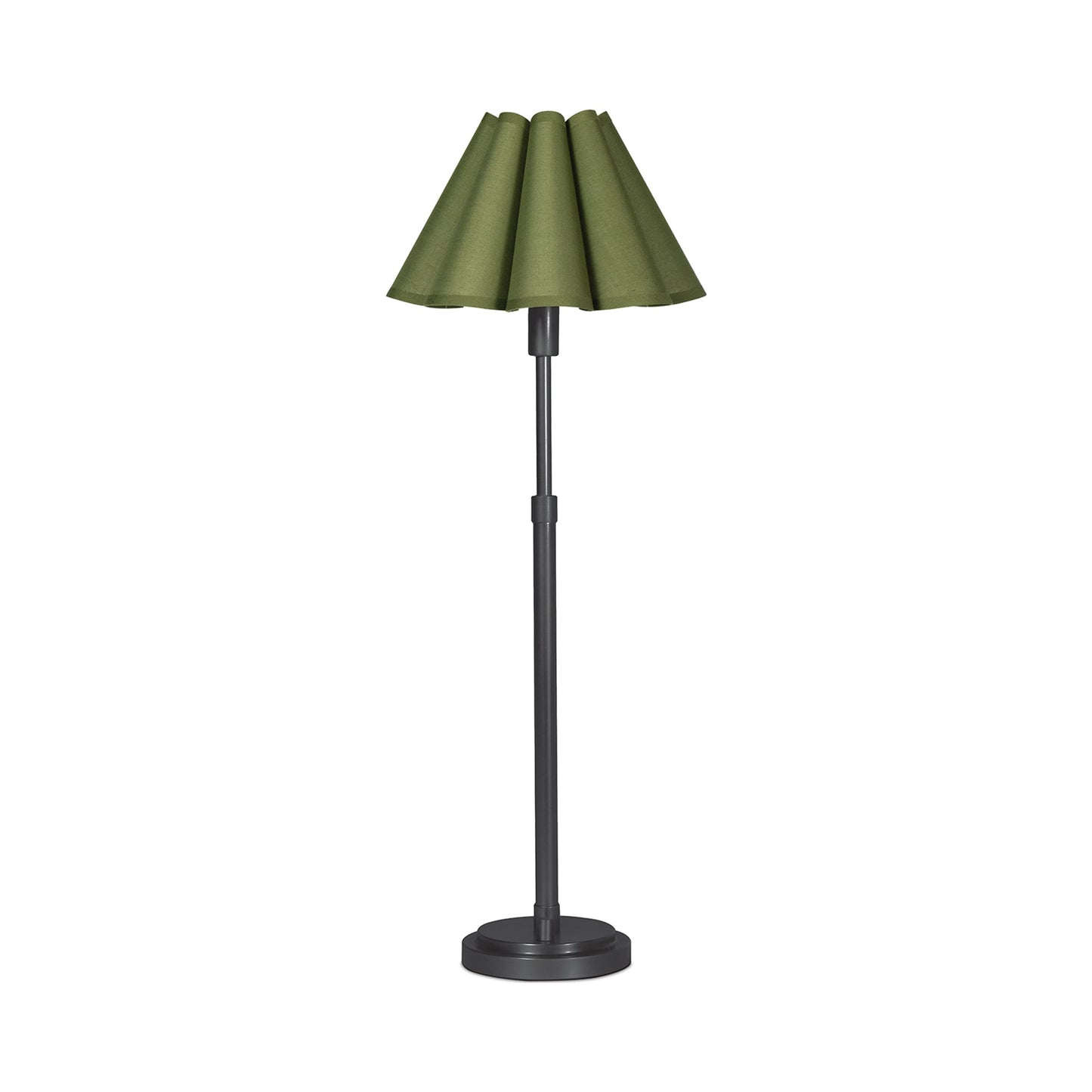 Polly Buffet Table Lamp in Blackened Brass.
