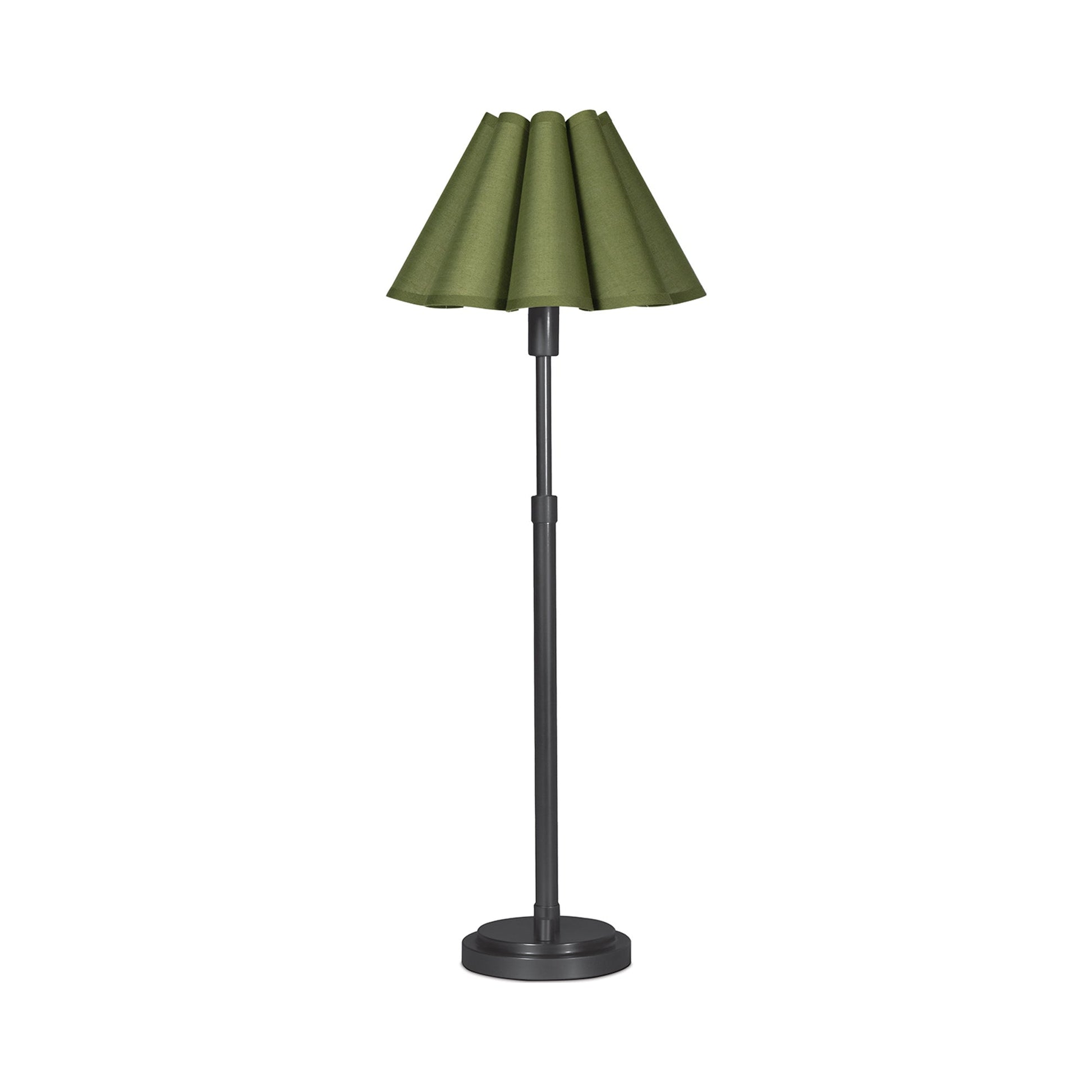 Polly Buffet Table Lamp in Blackened Brass.