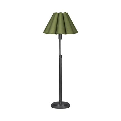 Polly Buffet Table Lamp in Blackened Brass.
