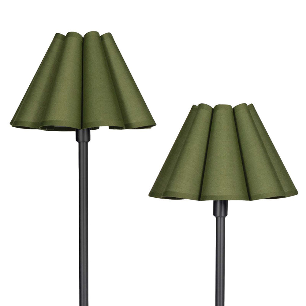 Polly Double Arm Table Lamp in Detail.