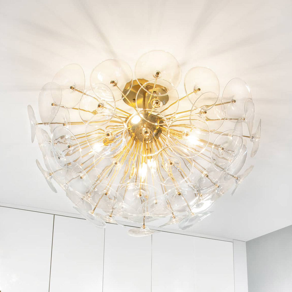 Poppy Flush Mount Ceiling Light in Detail.