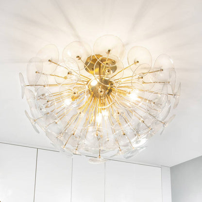 Poppy Flush Mount Ceiling Light in Detail.