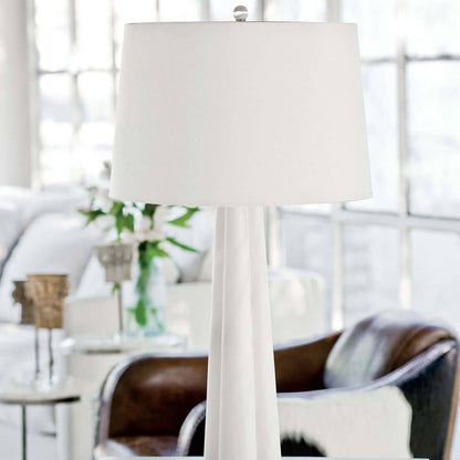 Quatrefoil Table Lamp in living room.