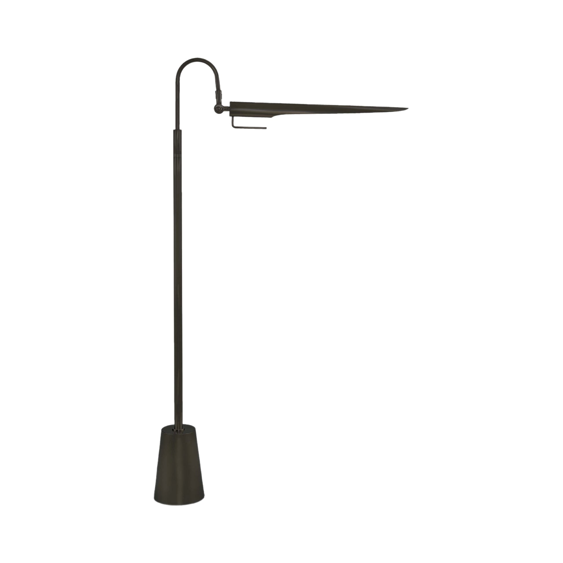 Raven Floor Lamp in Oil Rubbed Bronze.