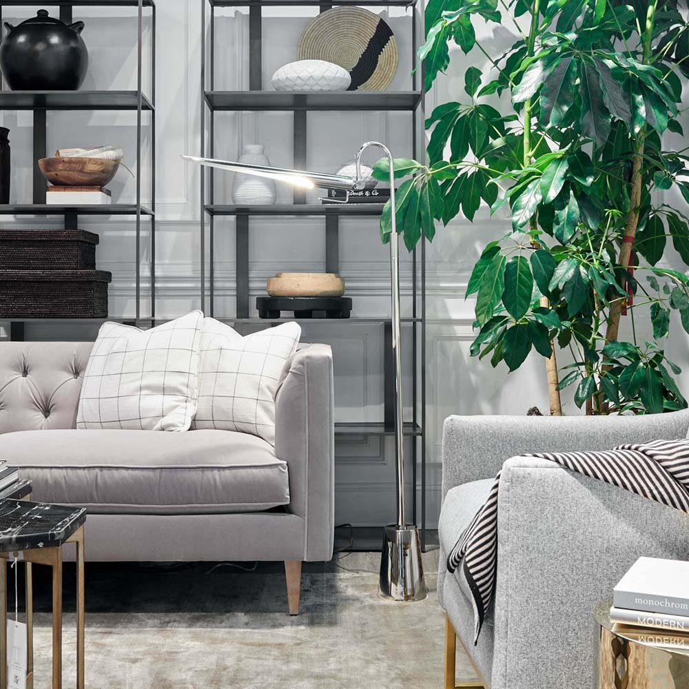 Raven Floor Lamp living room.