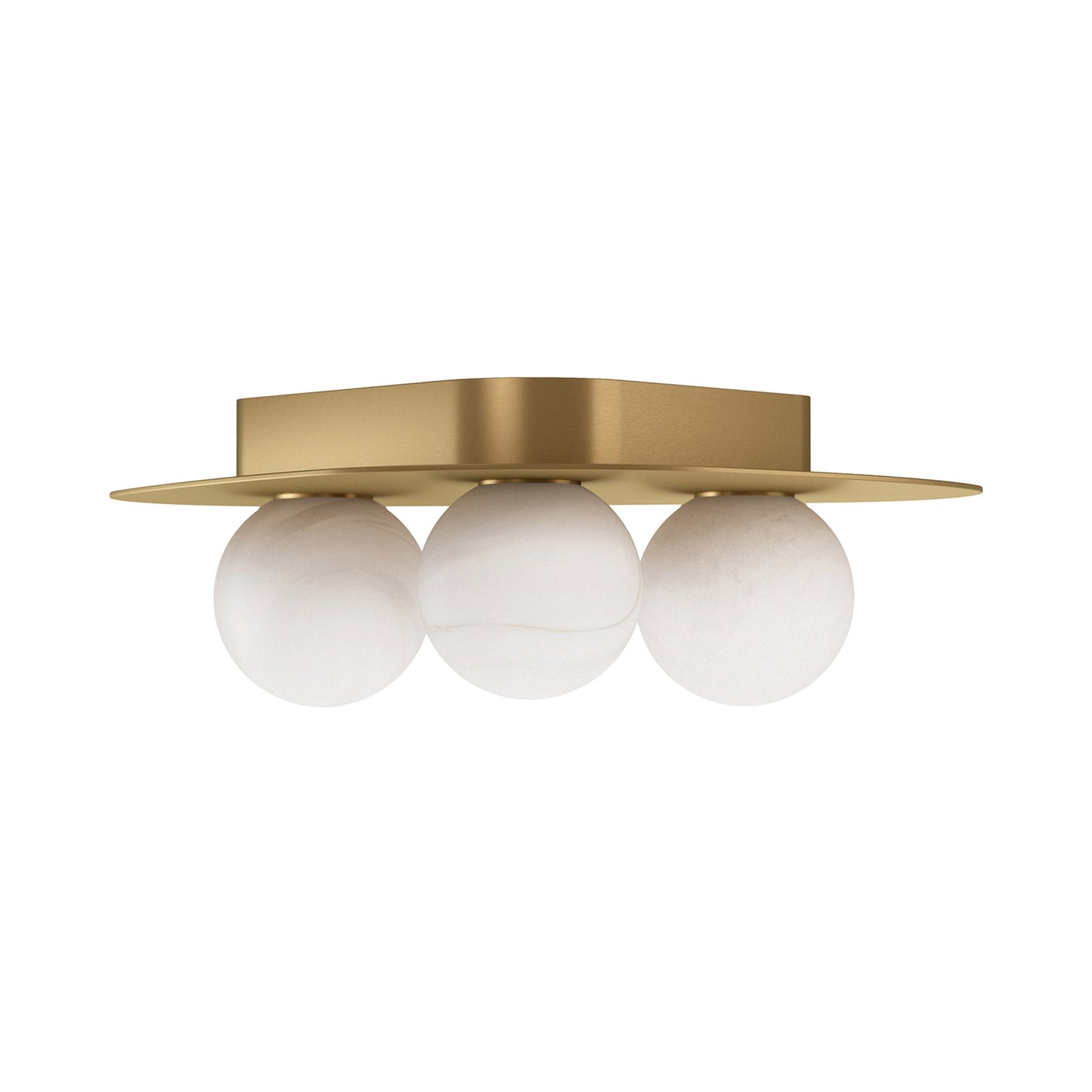 Rhoads Ceiling / Wall Light in Natural Brass.
