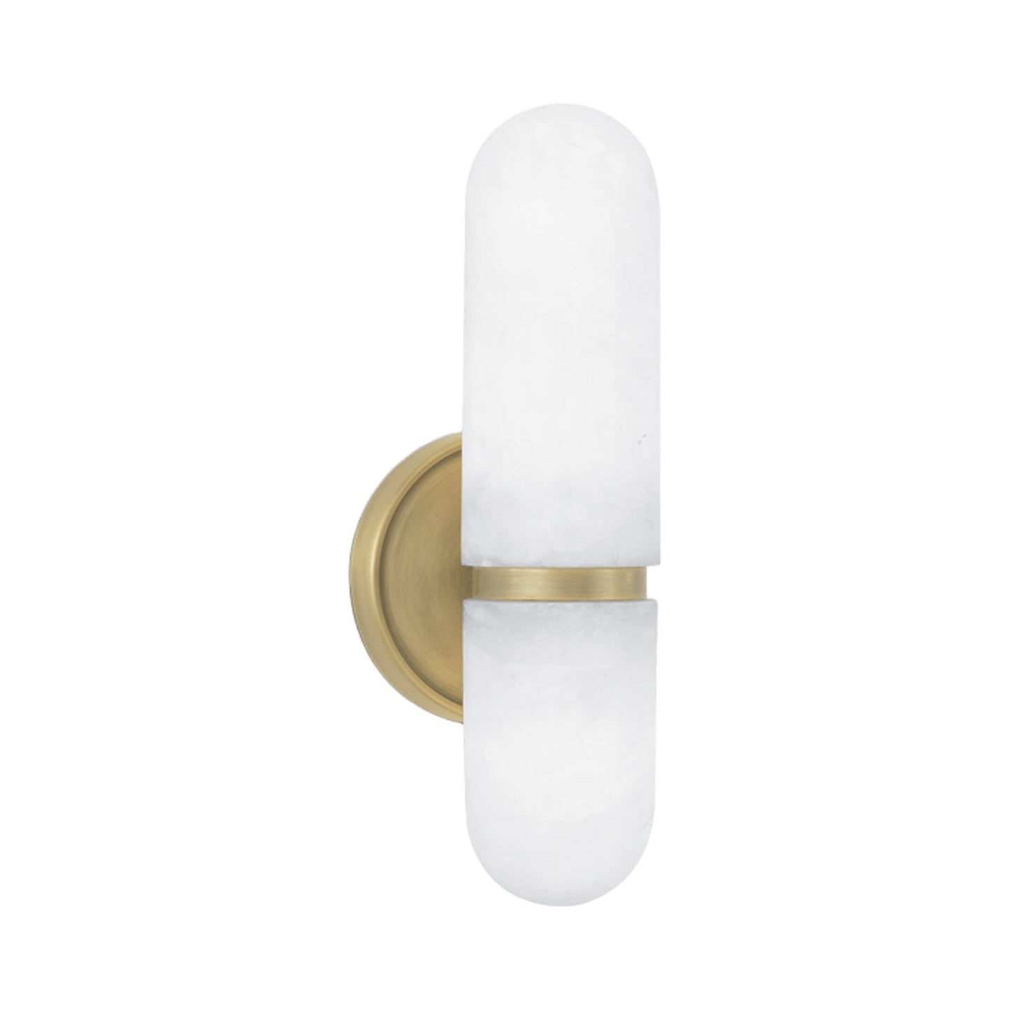 Salon Wall Light in Natural Brass (Small).