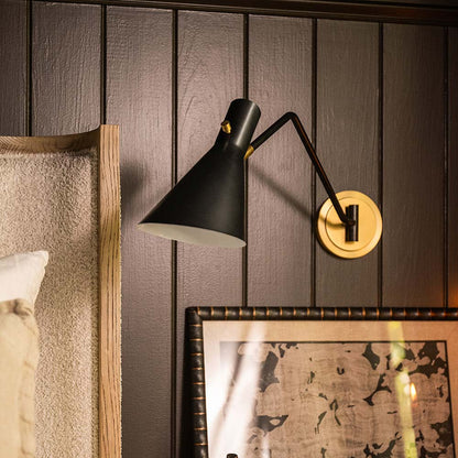 Spyder Single Arm Wall Light in Detail.