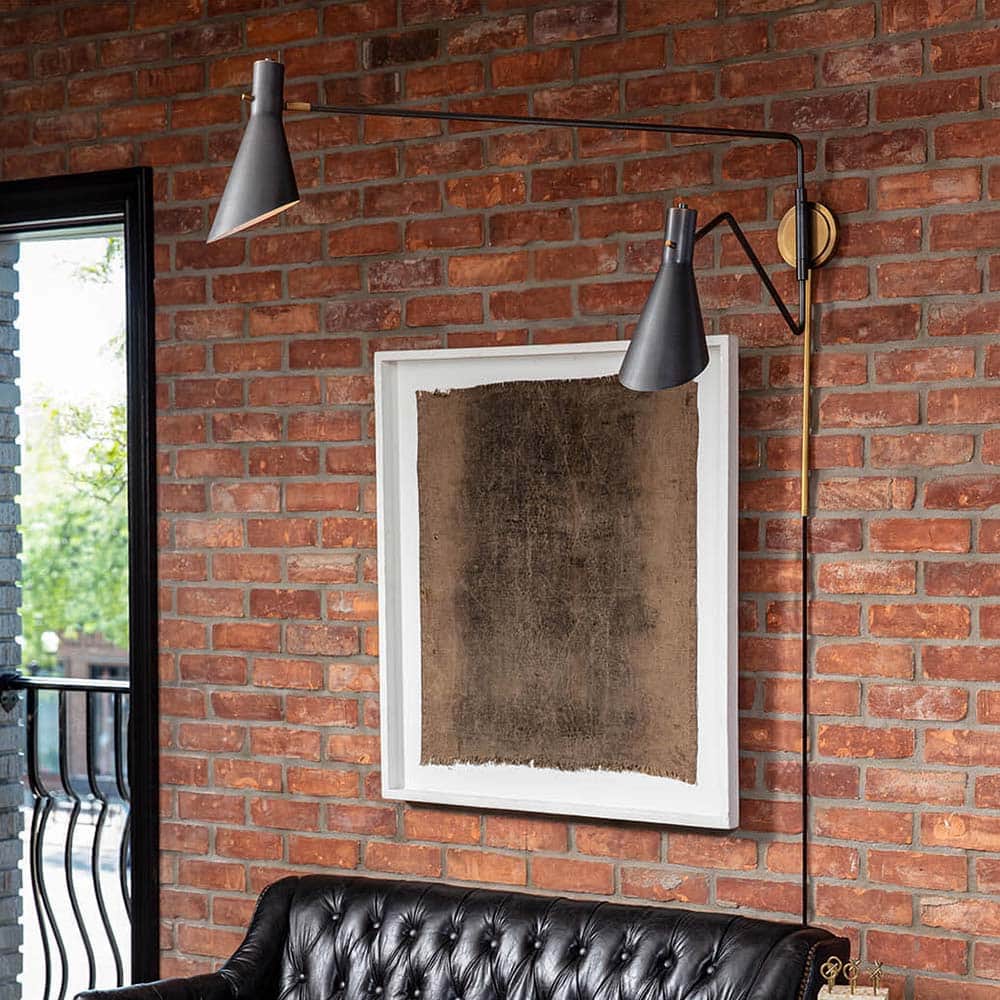 Spyder Wall Light in living room.