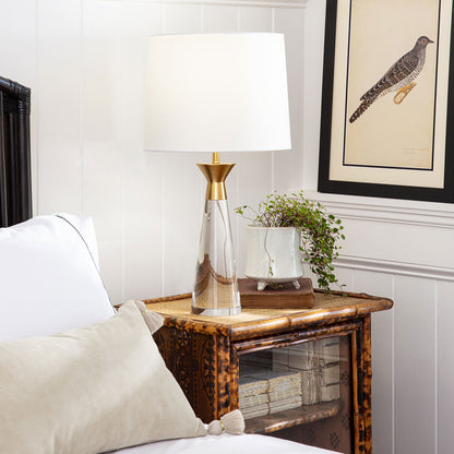 Starling Table Lamp in bedroom.