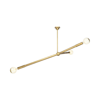 Talon Chandelier in Natural Brass.