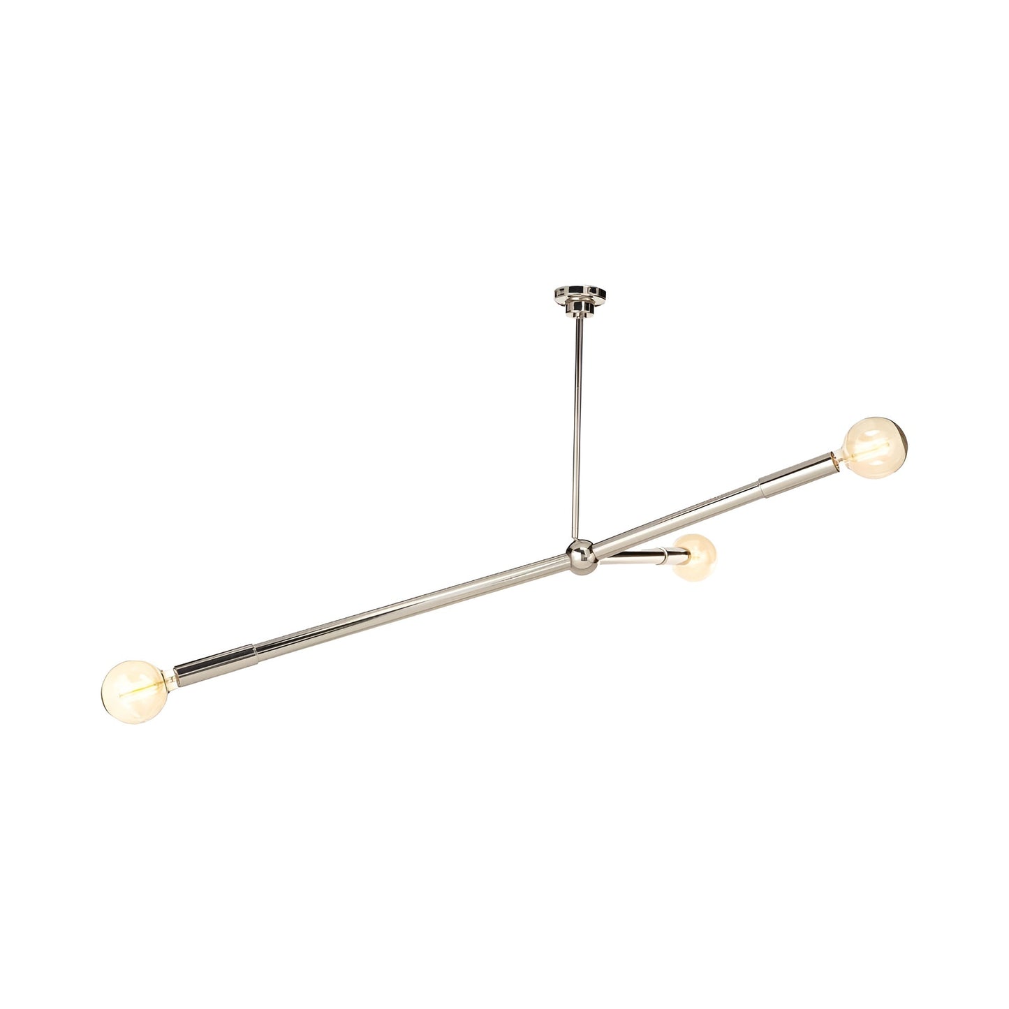 Talon Chandelier in Polished Nickel.