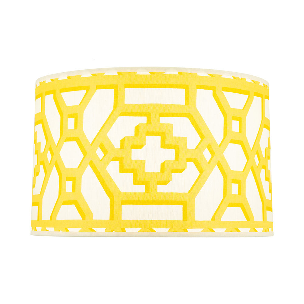 Abbey Rose Shade (Zanzibar Trellis Chintz - Canary/17-Inch).