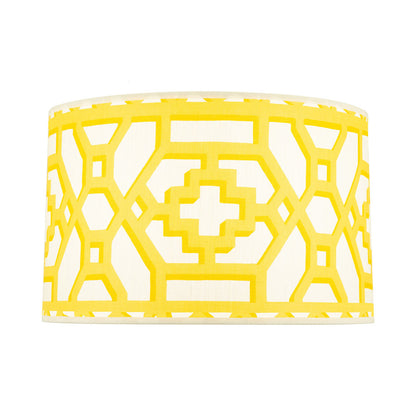 Abbey Rose Shade (Zanzibar Trellis Chintz - Canary/17-Inch).