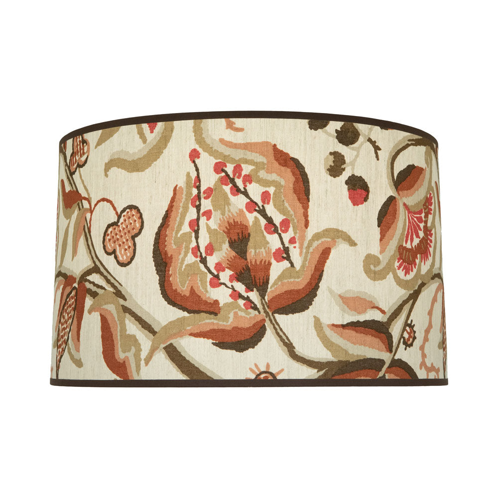 Abbey Rose Shade (Alexandra Vine Linen - Natural and Spice/18-Inch).