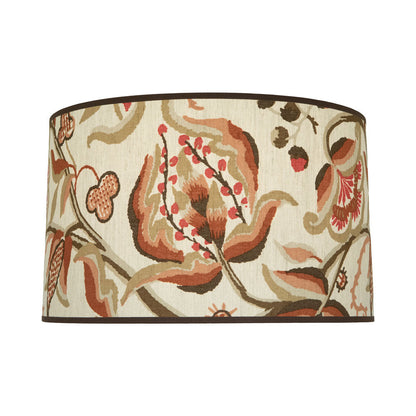 Abbey Rose Shade (Alexandra Vine Linen - Natural and Spice/18-Inch).