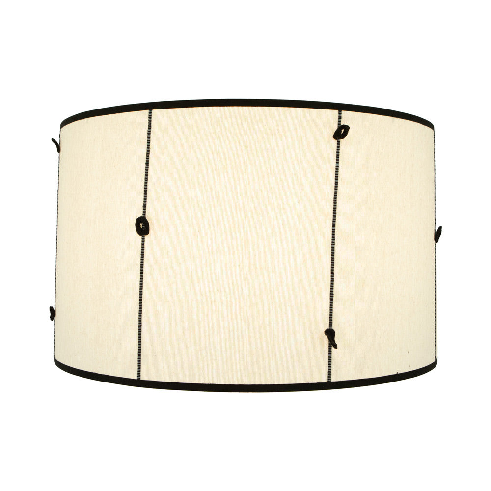 Abbey Rose Shade (Globo Knotted Handwoven - Black/19-Inch).