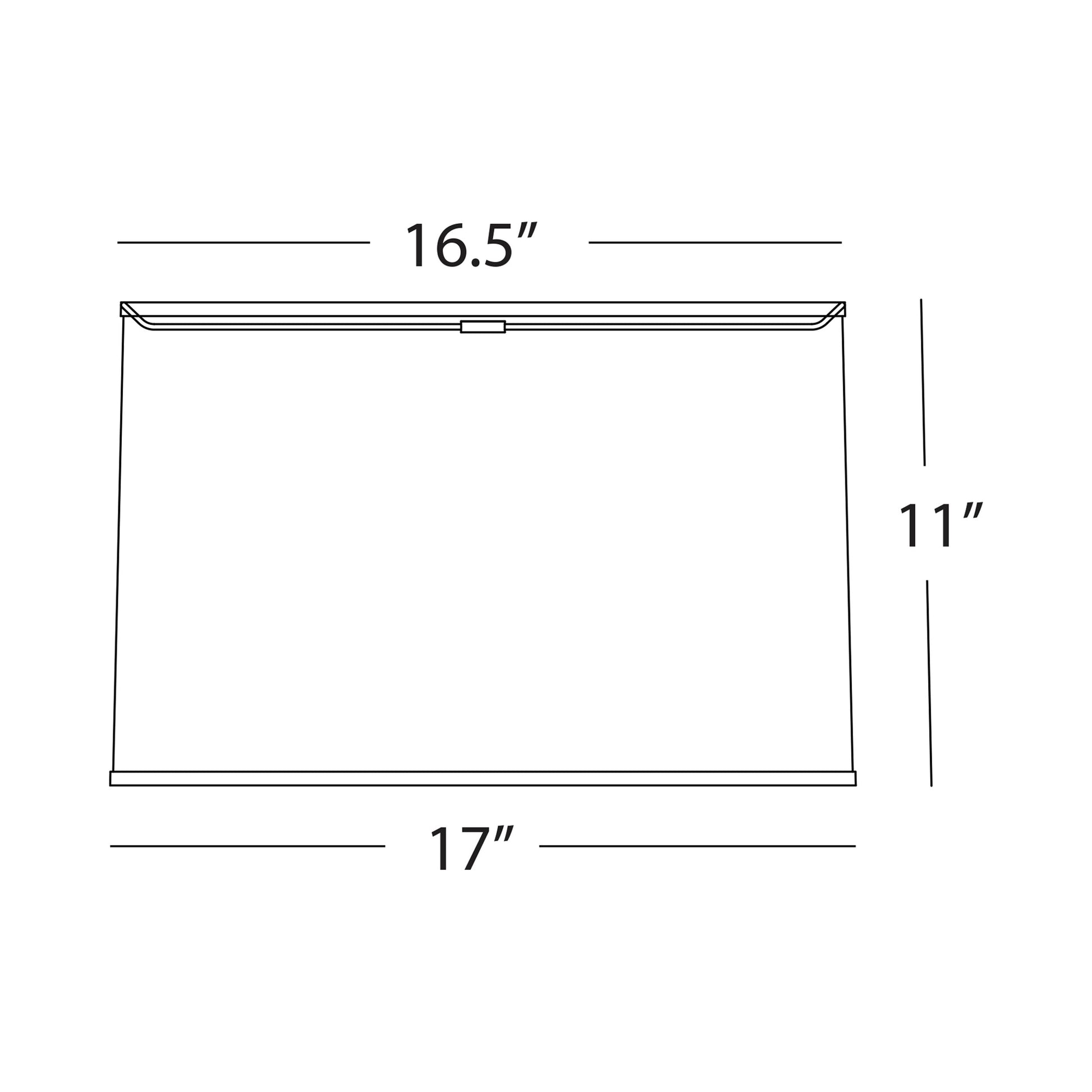 Abbey Rose Shade - line drawing.