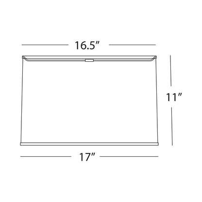 Abbey Rose Shade - line drawing.