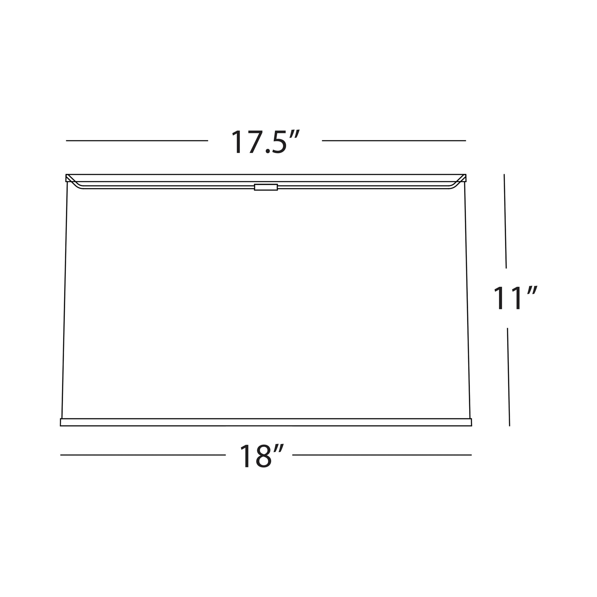 Abbey Rose Shade - line drawing.