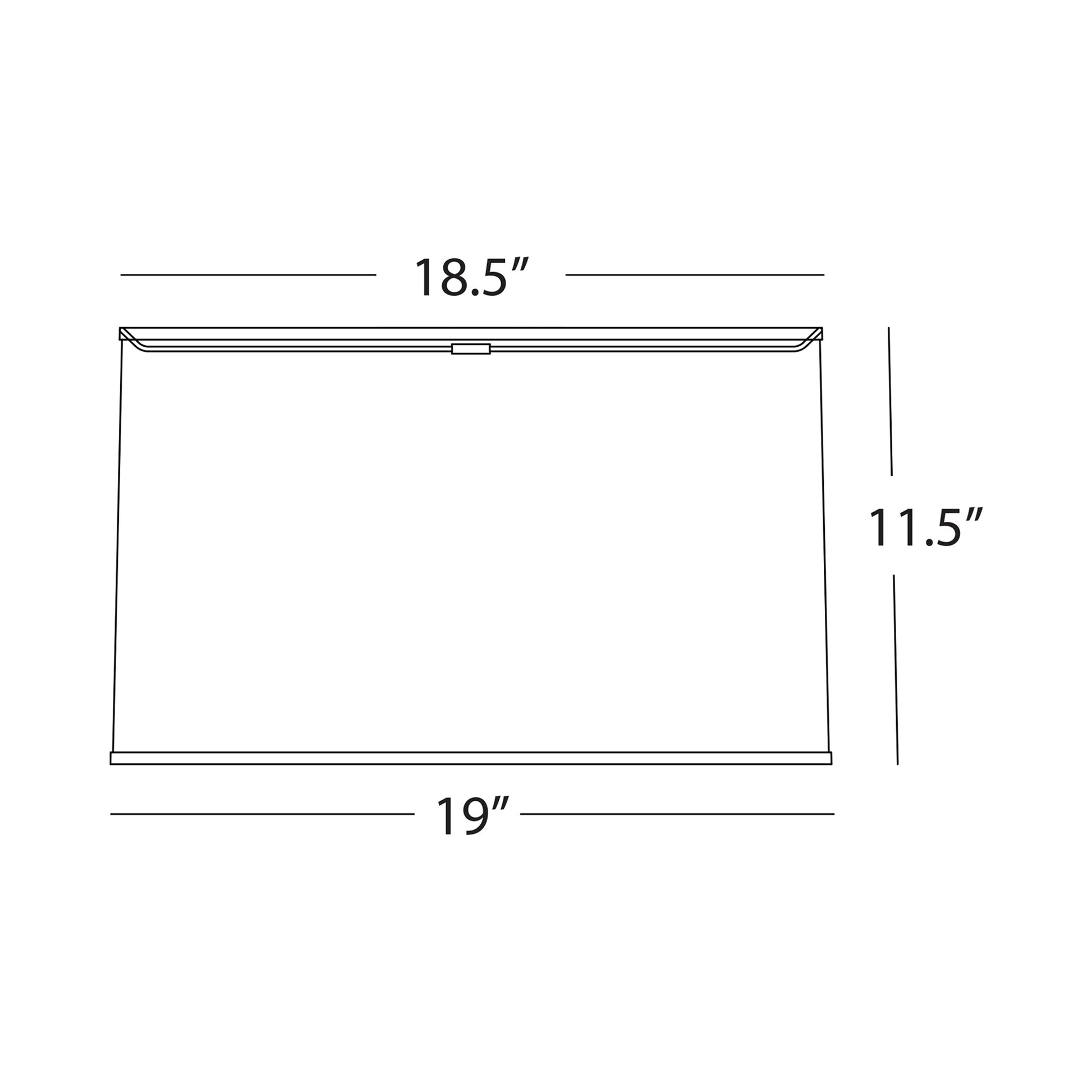 Abbey Rose Shade - line drawing.