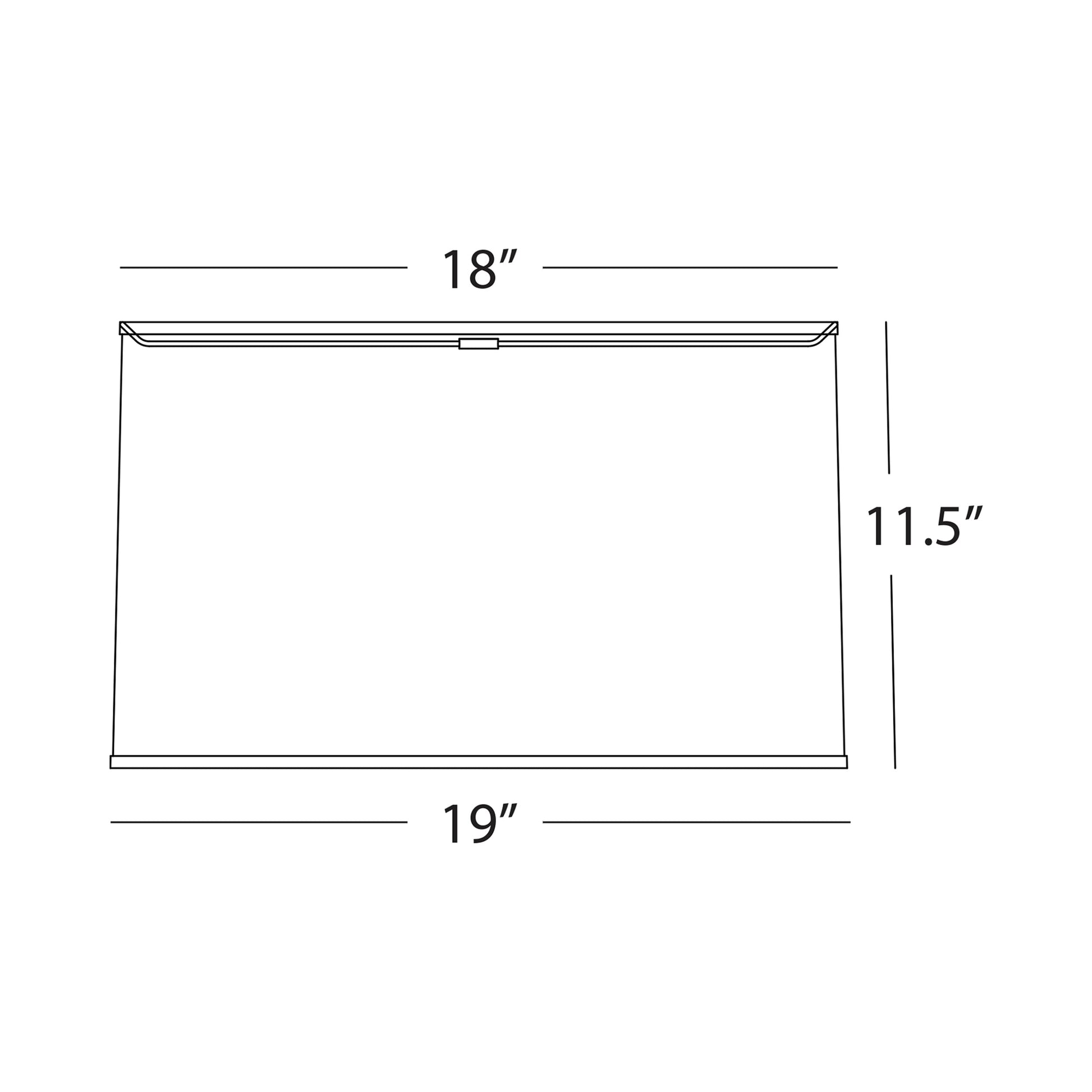 Abbey Rose Shade - line drawing.