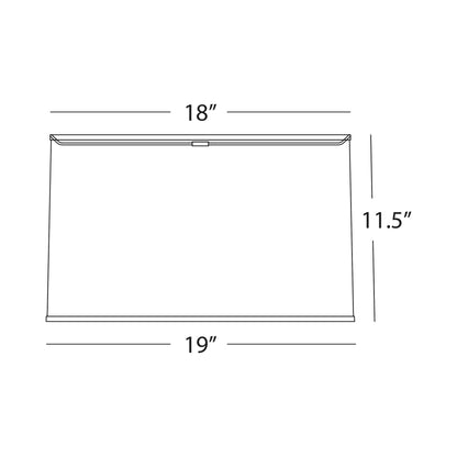 Abbey Rose Shade - line drawing.