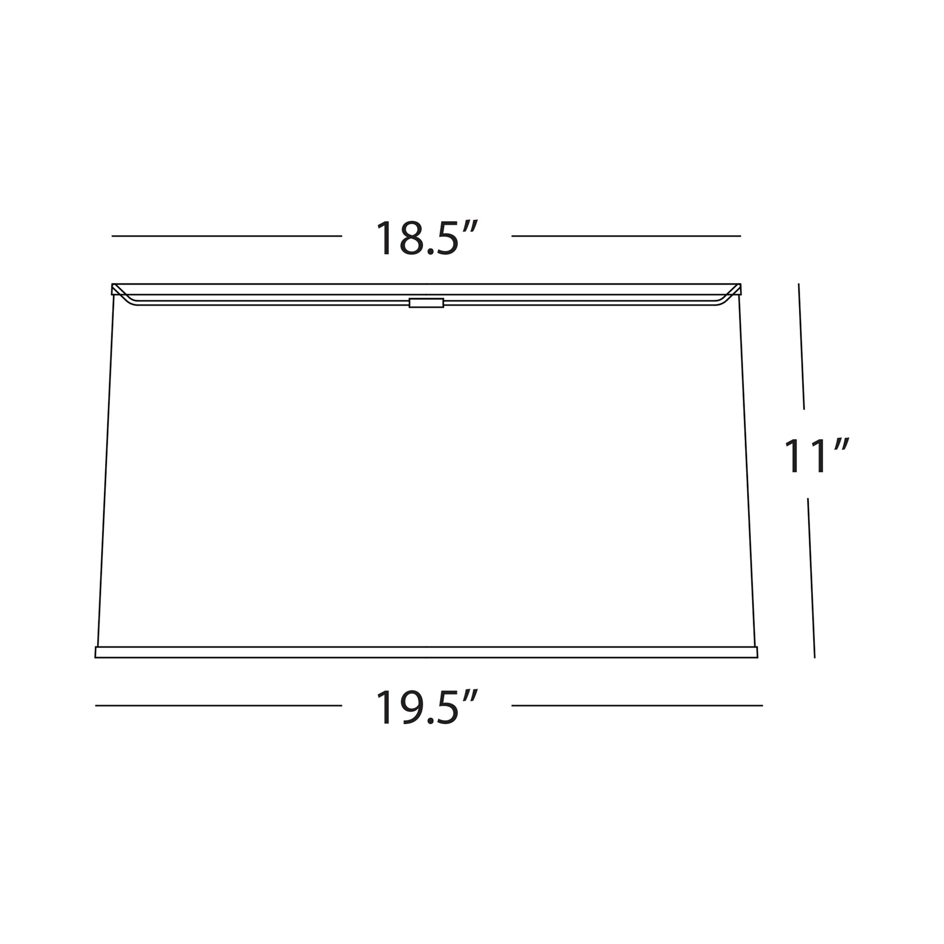 Abbey Rose Shade - line drawing.