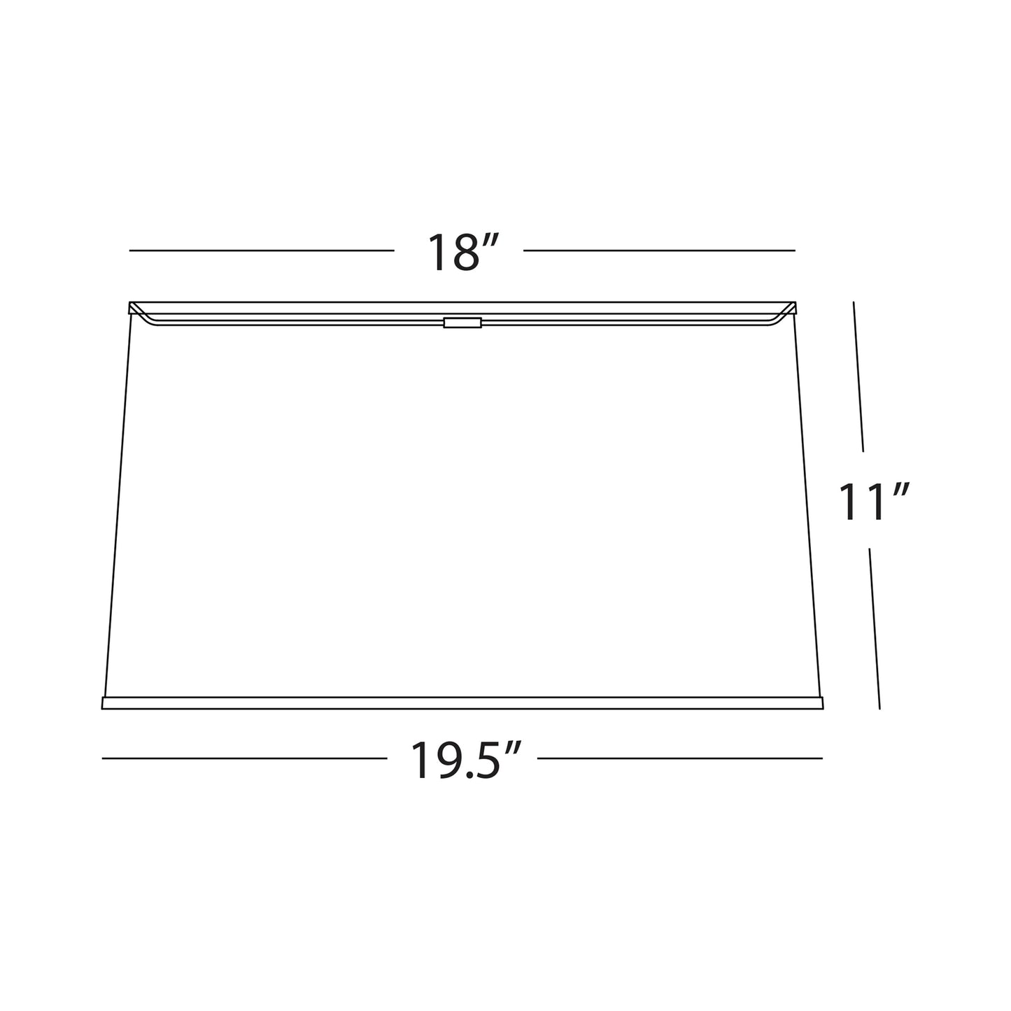 Abbey Rose Shade - line drawing.