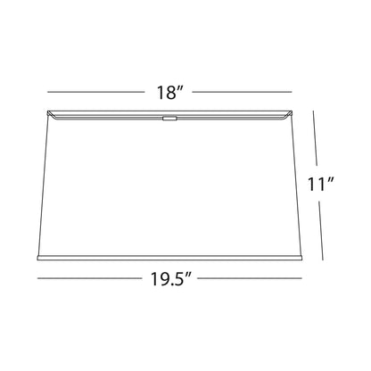 Abbey Rose Shade - line drawing.