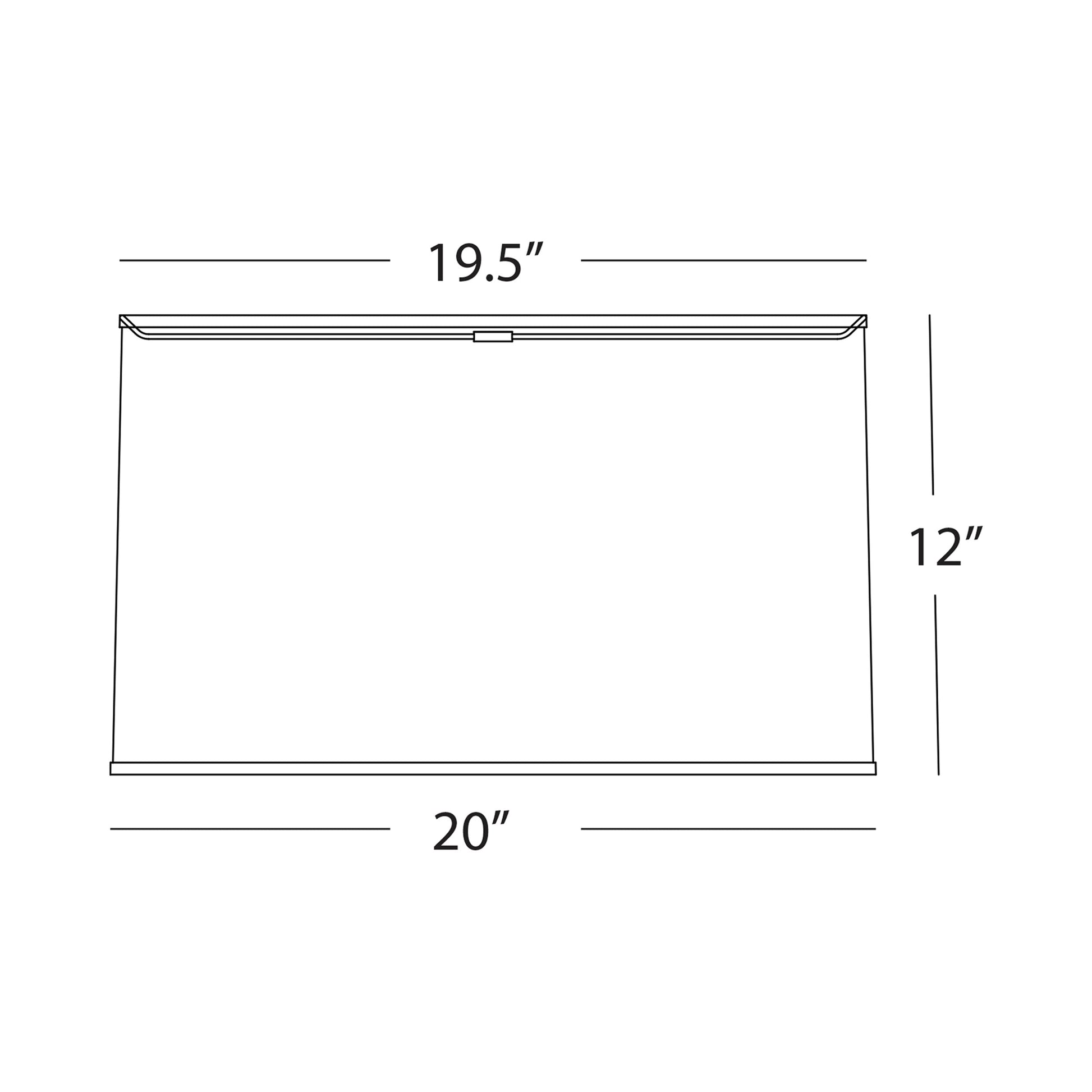 Abbey Rose Shade - line drawing.