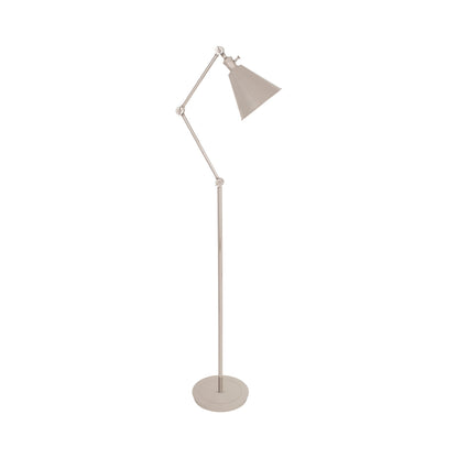 Alloy Floor Lamp in Polished Nickel/Polished Nickel.