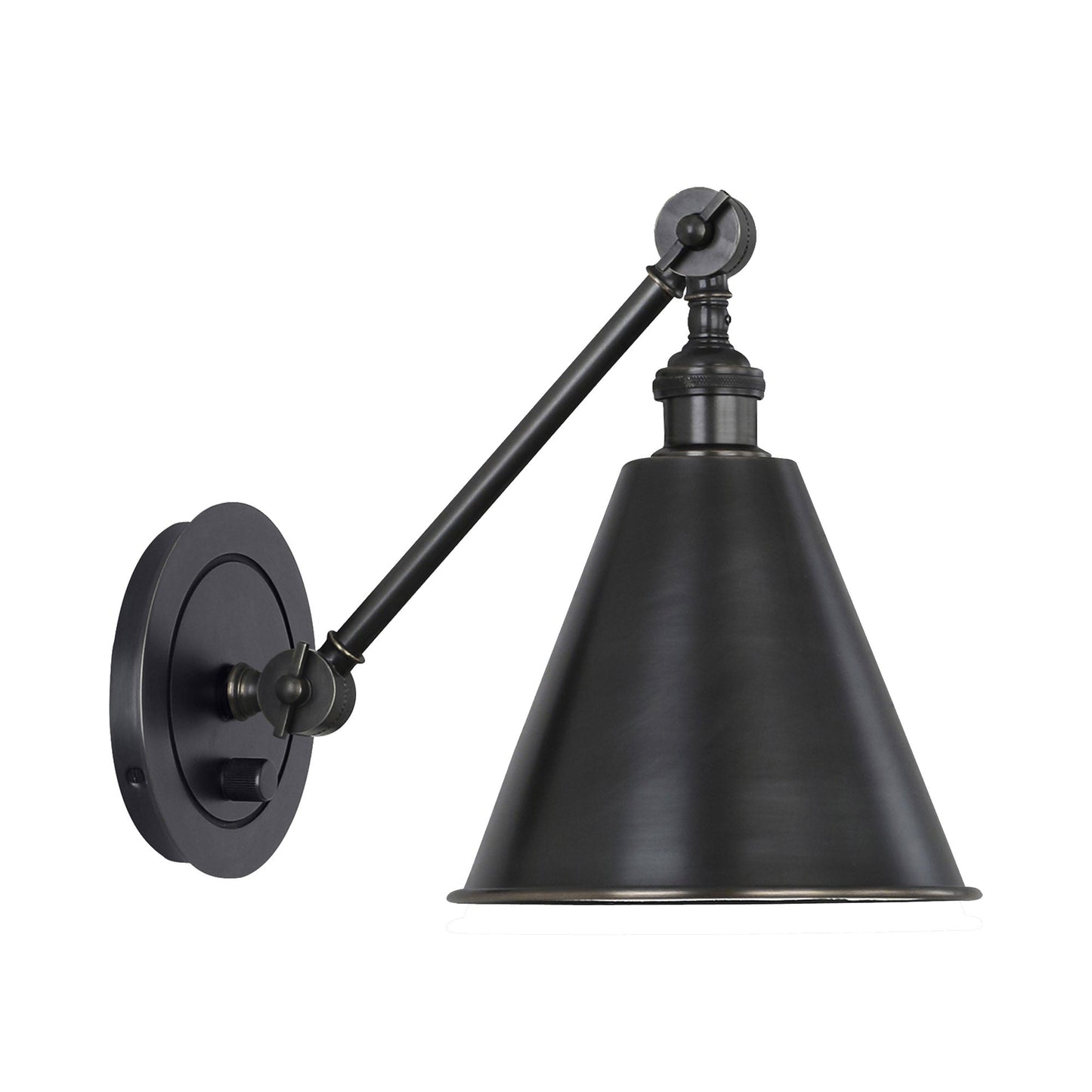 Alloy Single Wall Light in Deep Patina Bronze/Deep Patina Bronze.
