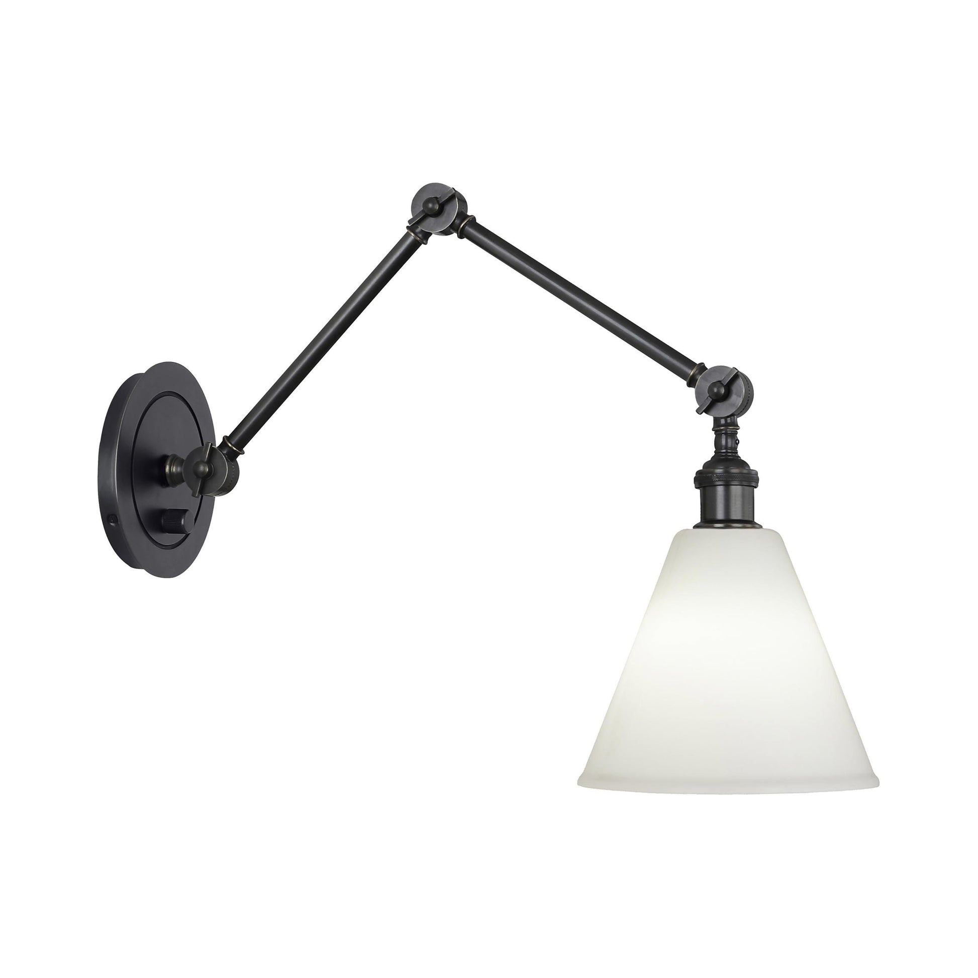 Alloy Wall Light in Deep Patina Bronze (Glass).