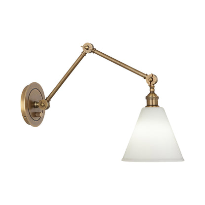 Alloy Wall Light in Warm Brass (Glass).