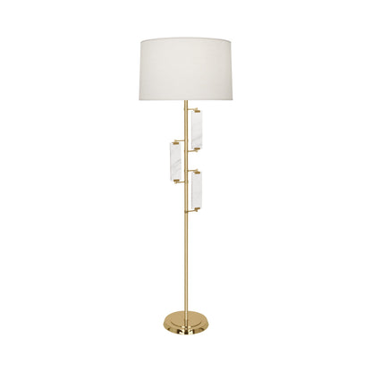 Alston Floor Lamp in Modern Brass.