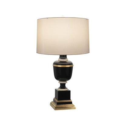 Annika Table Lamp in Black/Spindrift Snowflake (Small)