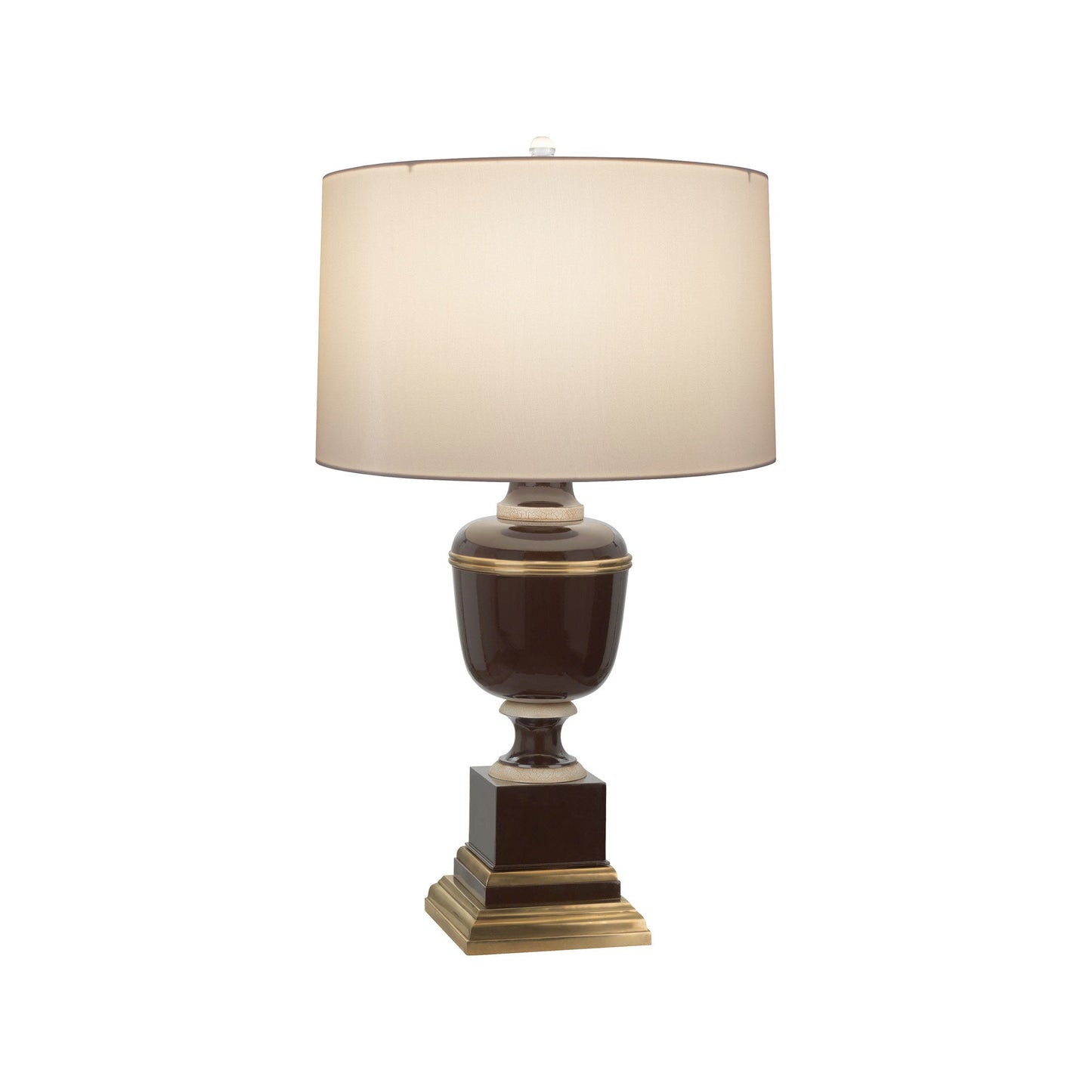 Annika Table Lamp in Chocolate/Spindrift Snowflake (Small)