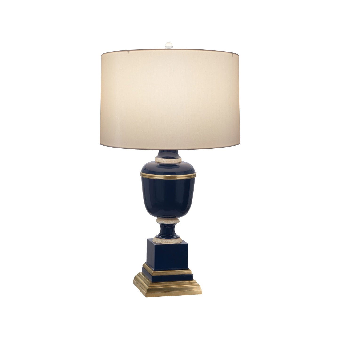Annika Table Lamp in Cobalt/Spindrift Snowflake (Small)