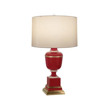 Annika Table Lamp in Red/Spindrift Snowflake (Small)
