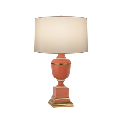 Annika Table Lamp in Tangerine/Spindrift Snowflake (Small)