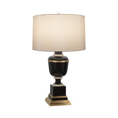 Annika Table Lamp in Black/Spindrift Snowflake (Large)