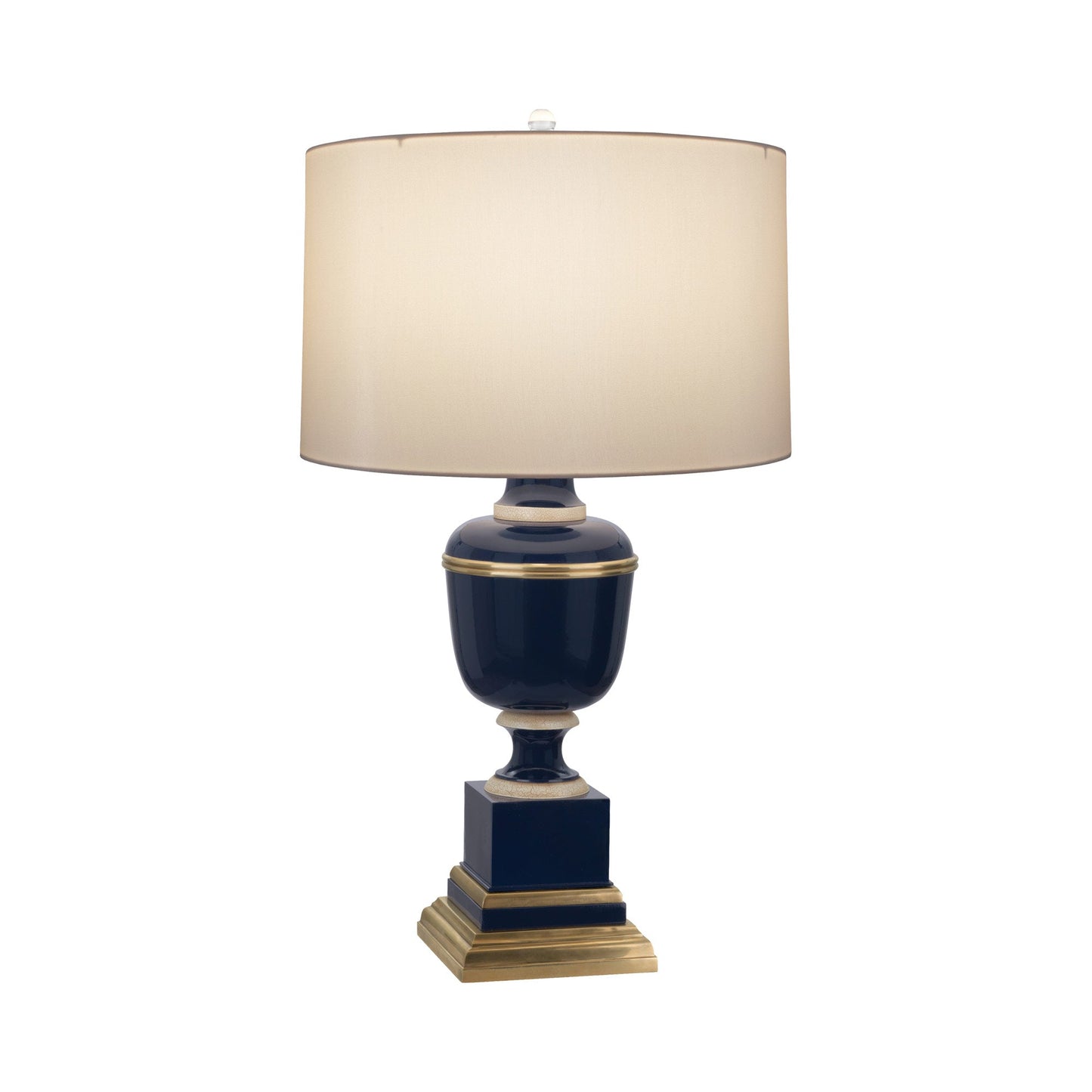 Annika Table Lamp in Cobalt/Spindrift Snowflake (Large)